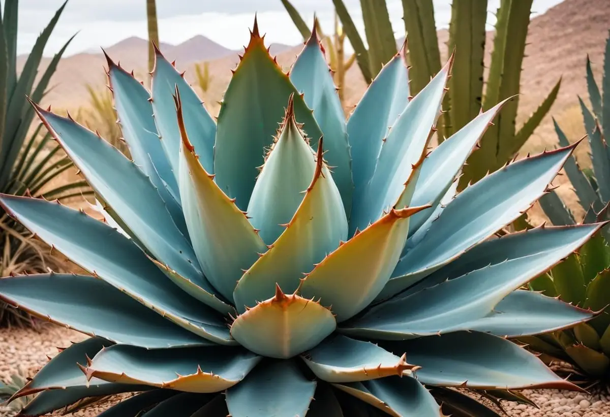 Oändliga möjligheter med agave i din trädgård illustration