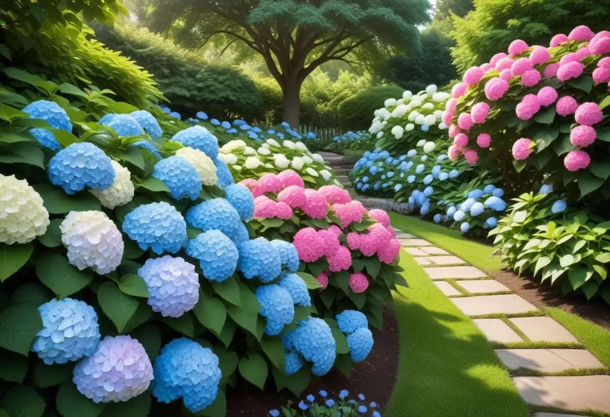 Så tar du hand om din hortensia buske med stil illustration