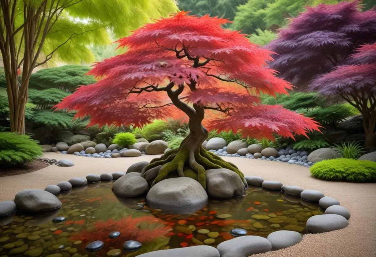 Skapa en fantastisk trädgård med japansk lönn! illustration
