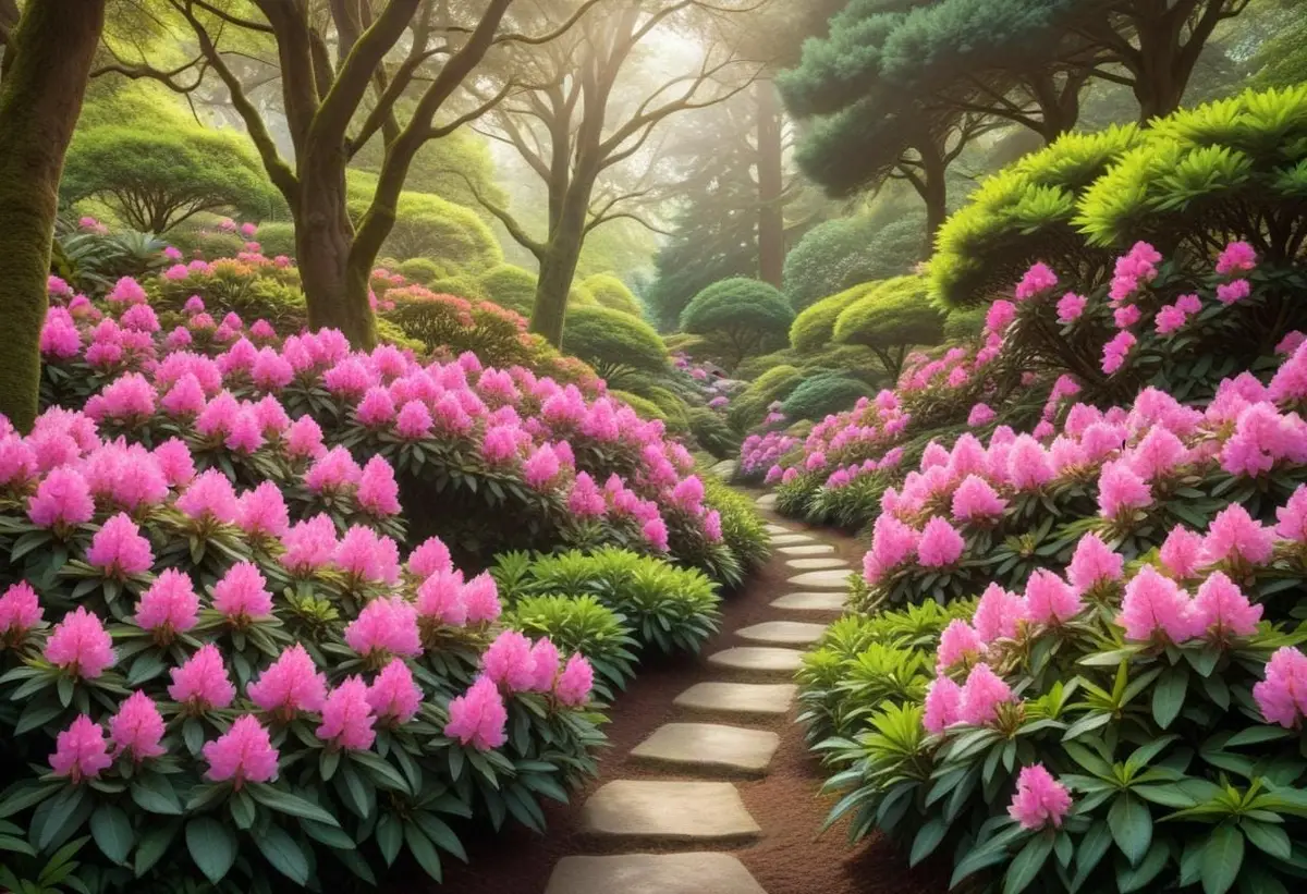 Rhododendron – tips för att få dem att blomstra illustration