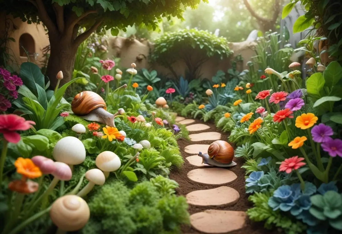 Effektiva snigelmedel för en blomstrande trädgård illustration